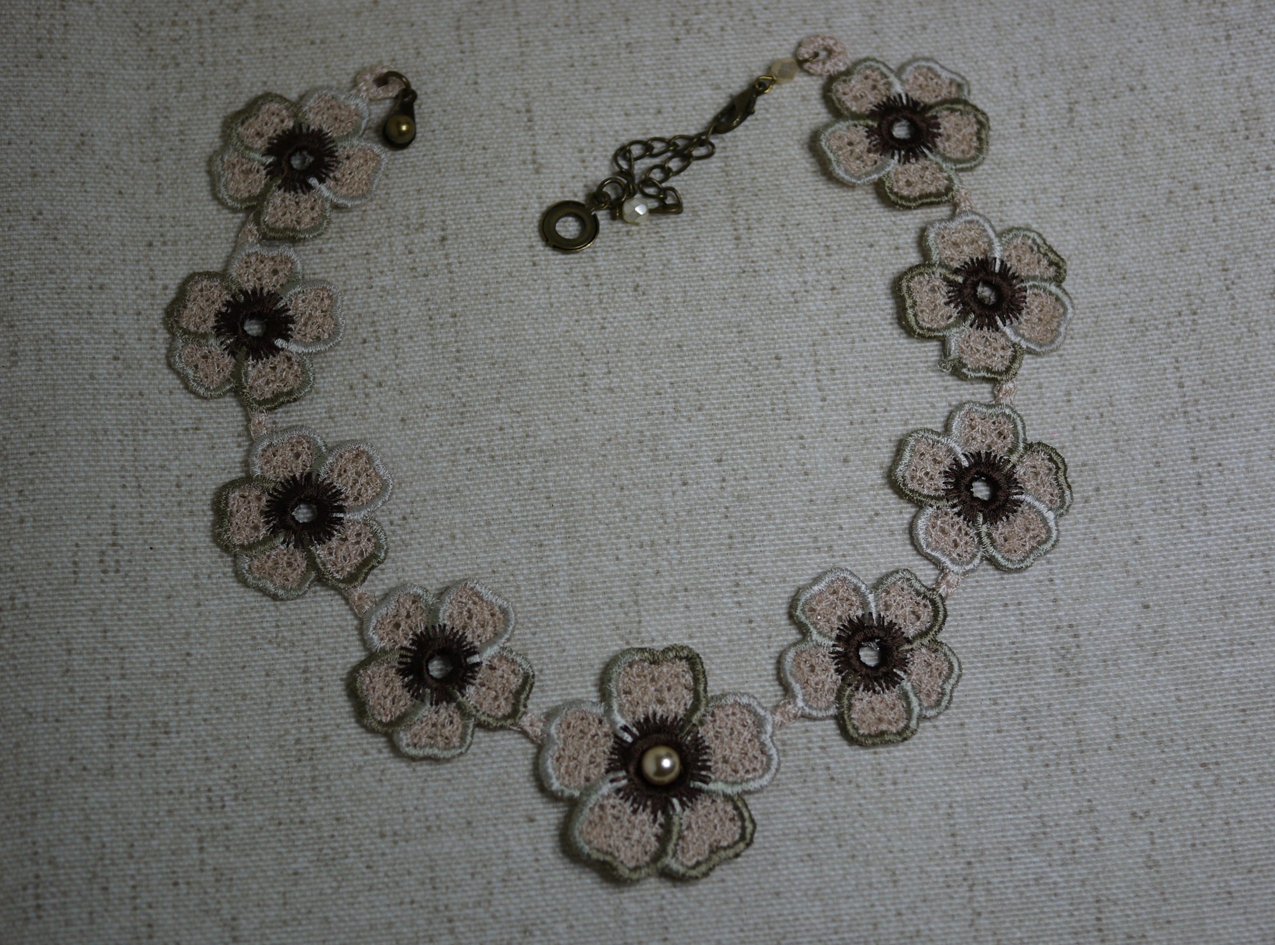 Motif de broderie machine FSL collier sakura fleur de cerisier