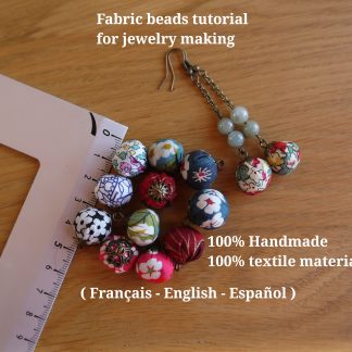 Tutoriel perles en tissu fait main