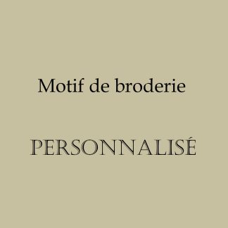 Motif de broderie machine personnalisé