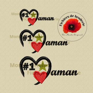 Motif de broderie machine Maman # 1