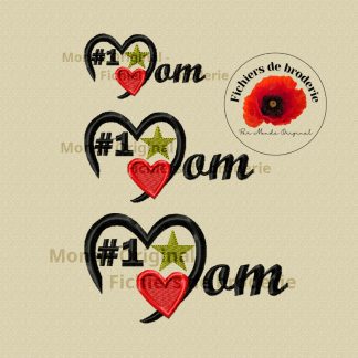 Motif de broderie machine Mom #1